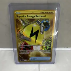 Pokemon Superior Energy Retrieval Gold Secret Rare Trainer 277/193 Foil Card - Image 1
