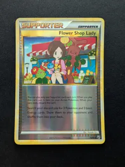 M/NM Pokemon Flower Shop Lady Reverse Holo Card 74/90 Undaunted - Image 1