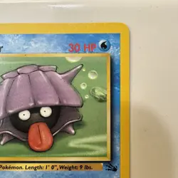 1st Edition Shellder 54/62 Fossil Set - Common Pokemon Card - Image 4