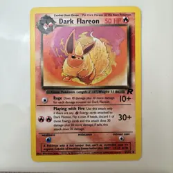 Dark Flareon 35/82 Uncommon Non Holo Team Rocket Pokemon Card NM LP - Image 1