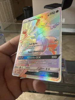 Pokemon TCG Mewtwo GX Secret Rare Shining Legends Card 76/73 Near Mint Condition - Image 2