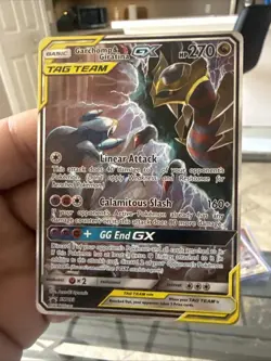 Pokemon TCG Garchomp & Giratina GX SM193 Sun & Moon Promo Card NM/M Condition - Image 1