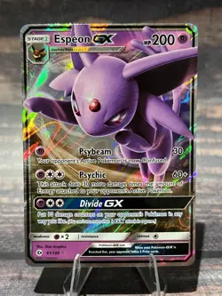 Espeon GX 61/149 Sun & Moon Base Set Holo Ultra Rare Card - Image 1