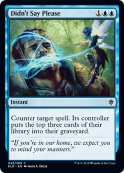 4 x Didn't Say Please - Throne of Eldraine - NM-Mint - MTG - Image 1