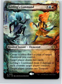Magic the Gathering Showcase Ashling's Command Lorwyn Eclipsed MTG Free Shipping - Image 1