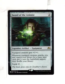 MTG SkeenAB Sword of the Animist from Magic Origins (MB ver). NM. - Image 1