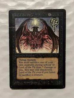 Rare - Magic The Gathering - Lord of the Pit – Beta Edition - Image 1