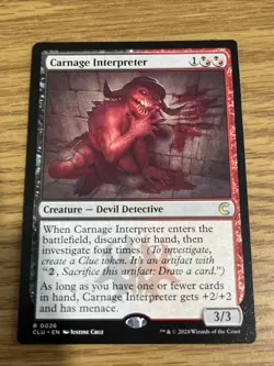 Carnage Interpreter NM/M Magic the Gathering Ravnica Clue Edition MTG - Image 1