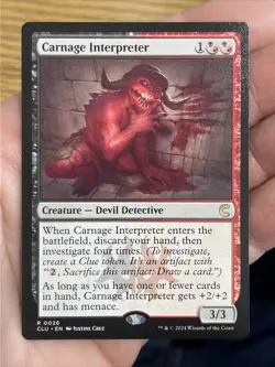 Carnage Interpreter NM/M Magic the Gathering Ravnica Clue Edition MTG - Image 2