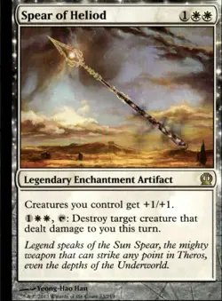 MTG Theros #33 Spear of Heliod - LP to NM - Image 1