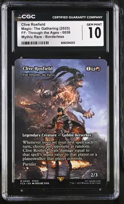 VIAL SMASHER THE FIERCE Final Fantasy Clive Rosfield Mythic CGC 10 MTG - Image 1