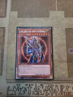 YUGIOH BLACK LUSTER SOLDIER ENVOY OF THE BEGINNING RA03-EN132 PLATINUM 1ST ED NM - Image 1