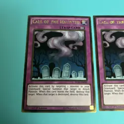 Yugioh - Call of the Haunted PGL2-EN090 1st Edition GOLD NM X3 - PLAYSET - PSV - Image 2