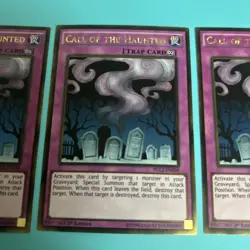 Yugioh - Call of the Haunted PGL2-EN090 1st Edition GOLD NM X3 - PLAYSET - PSV - Image 3