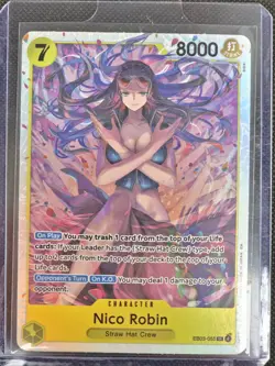 Nico Robin EB03-055 SR Heroine Edition ENGLISH One Piece TCG - Image 1