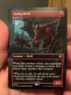 Vexing Devil Foil Borderless Rare Innistrad Remastered MTG - Image 1