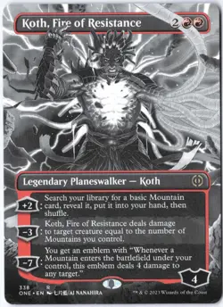 Koth, Fire of Resistance (Borderless) R Phyrexia: All Will Be One 338 LP - Image 1