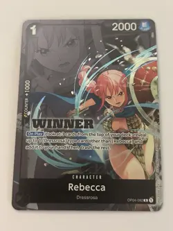 Rebecca Winner Stamp Foil One Piece OP04-092 Promo - Image 1