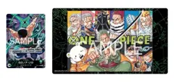 ONE PIECE Card Game Official Playmat Limited Edition Vol. 4 Zoro + Promo Leader - Image 1