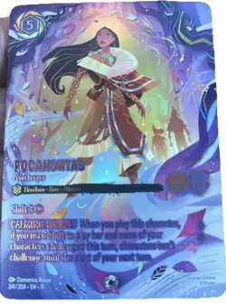 - Disney Lorcana - Pocahontas - Peacekeeper - Winterspell - ICONIC - 241/204 - Image 1