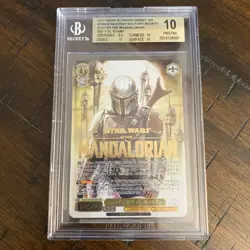 2023 Weiss Schwarz Mandalorian SSP Japanese Disney 100 BGS 10 Prisitne - Image 1