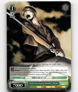 Weiss Schwarz - "Until the Dying Breath" Miche (A) - Attack on Titan Vol. 2 - Image 1