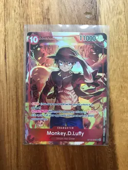 Monkey.D.Luffy Treasure Booster Set ST10-006 One Piece Promotion Card Foil - Image 1