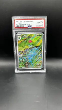 Pokemon Scarlet & Violet 151 Ivysaur Illustration Rare Card #167 PSA 10 - Image 1