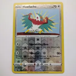 127/172 HAWLUCHA REVERSE HOLO BRILLIANT STARS POKEMON CARD - Image 1