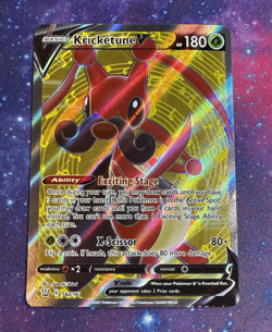 Kricketune V 142/163 Pokemon TCG Battle Styles Sword Shield Full Art Card NM - Image 1