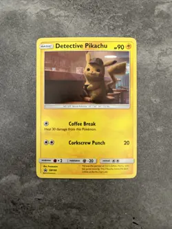 Detective Pikachu #SM190 (S&M: Promo Cards) - Pokemon TCG -Black Star Promo-M/NM - Image 1