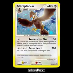 Staraptor 16/130 - 2007 Diamond & Pearl Holo Rare - Pokemon Card MP - Image 1