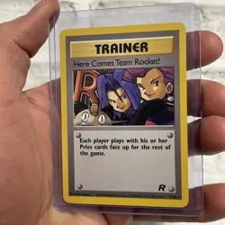 Pokemon Card Here Comes Team Rocket! 71/82 Team Rocket Regular Rare WOTC LP+ - Image 2