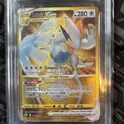 Pokemon Card Lugia VSTAR 211/195 Silver Tempest Graded Ace 10 Gold Secret Rare - Image 2