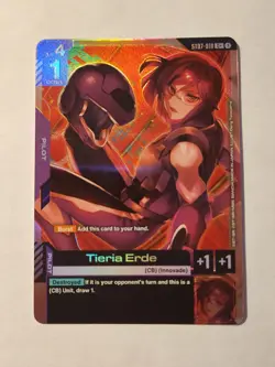 Tieria Erde ST07-010 C+ Celestial Drive Textured Foil Gundam Card Game NM/M - Image 1