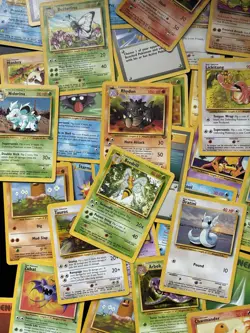 Vintage Pokemon Cards Bundle x 100 including base set 1999 WOTC - Image 3