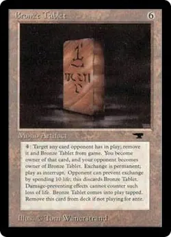 Magic MTG - Bronze Tablet - Antiquities - PLAYED - EN - Image 1