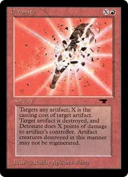 Magic MTG - Detonate - Antiquities - PLAYED - EN - Image 1
