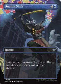 Reality Shift (Borderless) U Commander Masters 634 NM MTG - Image 1