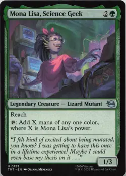 Mona Lisa, Science Geek U Teenage Mutant Ninja Turtles 123 NM MTG - Image 1