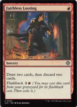 Faithless Looting C Commander: The Lost Caverns of Ixalan 225 NM MTG - Image 1