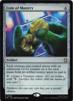 Coin of Mastery R Commander: Teenage Mutant Ninja Turtles 38 NM MTG - Image 1
