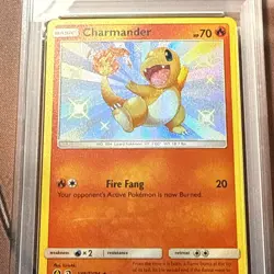 Pokemon Charmander Shiny Holo Rare Hidden Fates SV6/SV94 2019 PSA 10 Card - Image 2