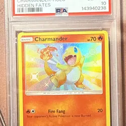 Pokemon Charmander Shiny Holo Rare Hidden Fates SV6/SV94 2019 PSA 10 Card - Image 3