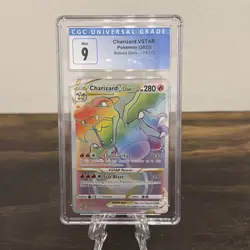 Pokemon Charizard V Star Rainbow Secret Rare 174/172 CGC 9 Mint Brilliant Stars - Image 1