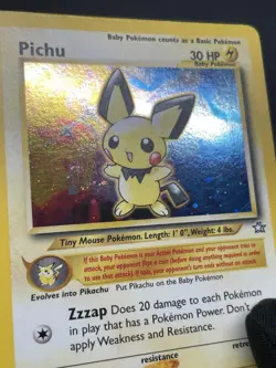 Pokemon TCG Pichu 12/111 Holo Rare Neo Genesis 2000 SWIRLS - Image 4
