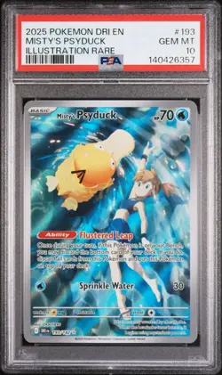 Pokemon TCG Misty's Psyduck 193/182 Sv10: Destined Rivals PSA 10 - Image 1