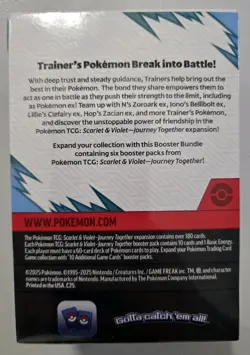 Brand New Factory Sealed Pokemon Journey Together Booster Bundle - Image 2