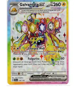 Galvantula ex 159/142 Ultra Rare Pokemon TCG SV07: Stellar Crown NM. - Image 1