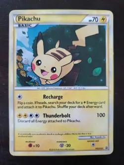 Pokemon Pikachu HGSS03 Black Star Promos Holo - Image 1